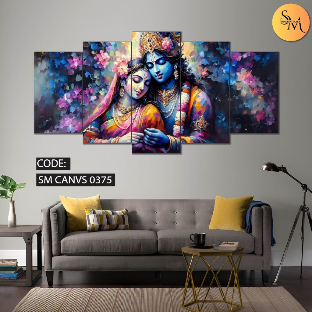 Radha-Krishna Canvas / Shree-Vilasini